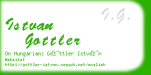 istvan gottler business card